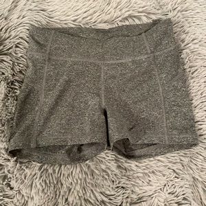 Aero gray compression shorts
